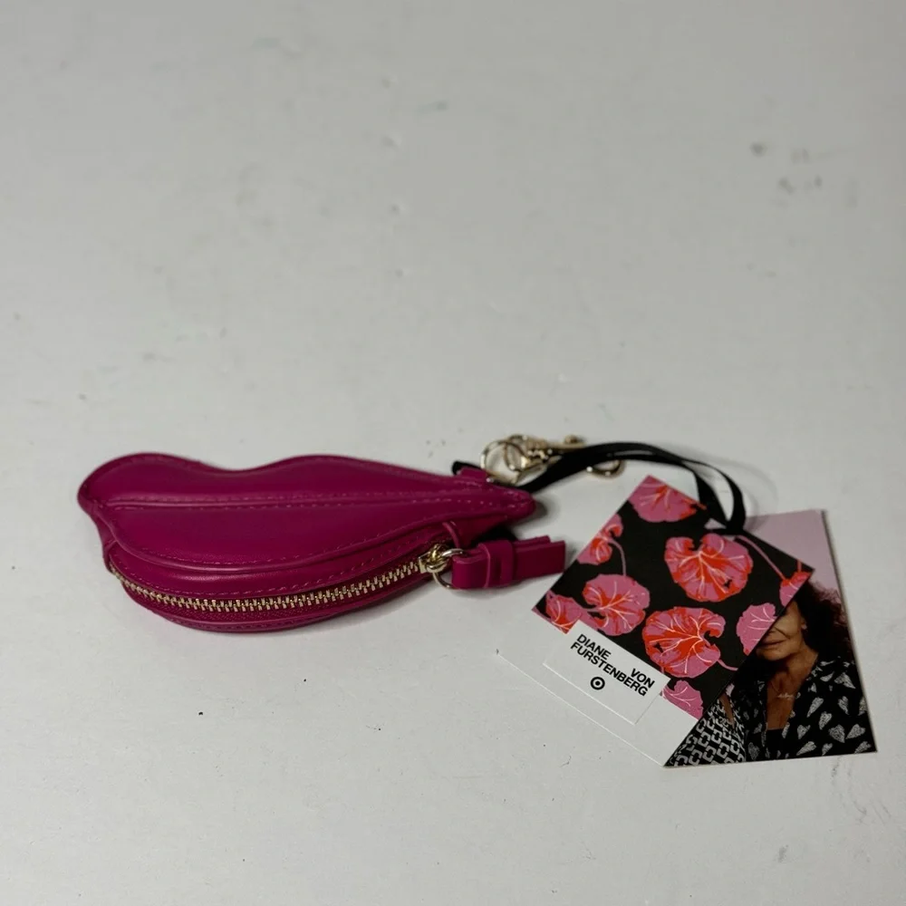 Diane Von Furstenberg x Target Pink Lips Coin Pouch DVF